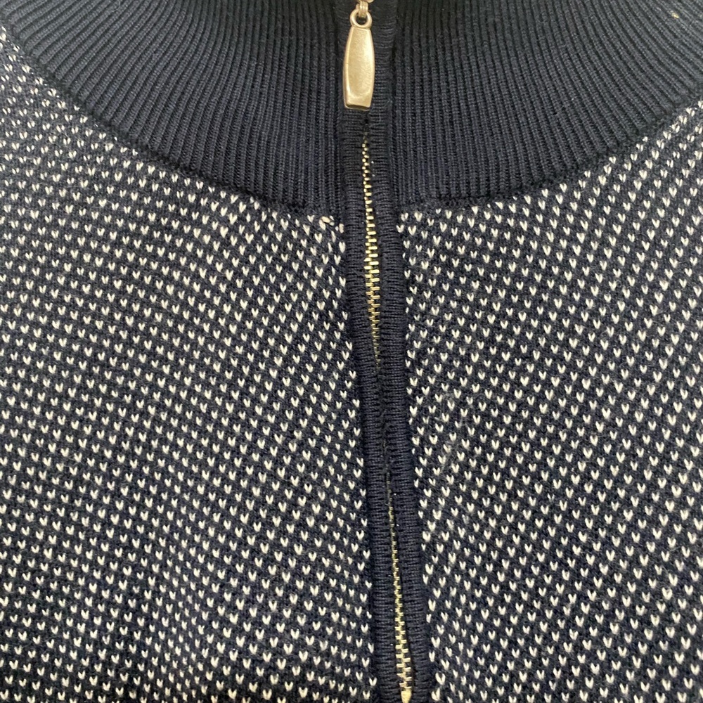 M Maus & Hoffman Mens Black
Houndstooth Pima Cotton 1/4 Zip
Pullover Size Medium - Picture 5 of 11